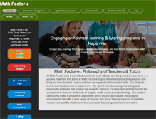 Tablet Screenshot of math-factor-e.com